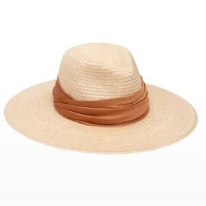 Cassidy Hemp Fedora Hat with Ruched Band